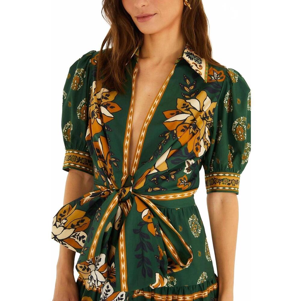 NEW FARM RIO ayla mini dress in green - Picture 3 of 5